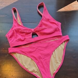 Old Navy Pink Bow Bikini